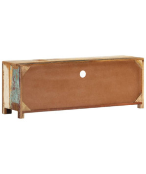 Comodă TV, 110x30x40 cm, lemn reciclat - WOODBB166