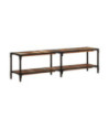 Comodă TV cu picioare, aspect vintage, din lemn masiv reciclat, 150x30x41 cm, handmade