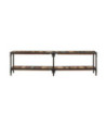 Comodă TV cu picioare, aspect vintage, din lemn masiv reciclat, 150x30x41 cm, handmade