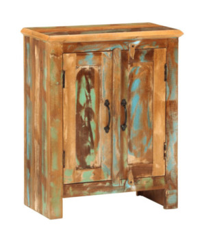 Servantă cu 2 uși, 55x30x70 cm, lemn reciclat - WOODBB1518