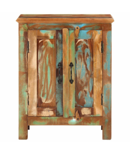 Servantă cu 2 uși, 55x30x70 cm, lemn reciclat - WOODBB1518