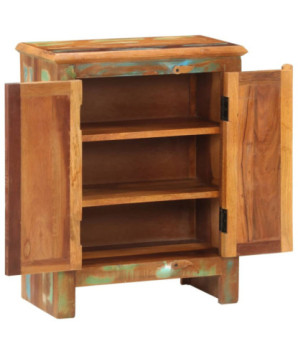 Servantă cu 2 uși, 55x30x70 cm, lemn reciclat - WOODBB1518