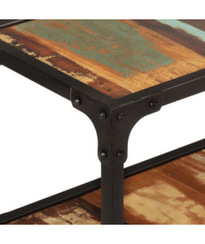 Comodă TV cu picioare, aspect vintage, din lemn masiv reciclat, 150x30x41 cm, handmade