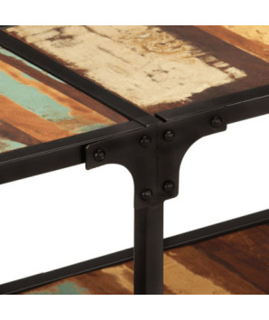 Comodă TV cu picioare, aspect vintage, din lemn masiv reciclat, 150x30x41 cm, handmade
