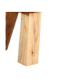 Bancă de gimnastică, maro, 110 cm, piele naturală - WOODBB1528