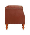 Fotoliu, maro, piele naturală, cu aspect vintage - WOODBB1537 Fotoliu, maro, piele naturală, cu aspect vintage - WOODBB1537