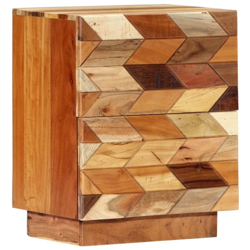 Noptieră, aspect mid-century, din lemn masiv reciclat, cu 2 sertare, 40 x 30 x 50 cm, handmade Noptieră, aspect mid-century, din lemn masiv reciclat, cu 2 sertare, 40 x 30 x 50 cm, handmade