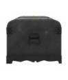 Cufăr vintage mare, negru, lemn, cu aspect retro - WOODBB1556 Cufăr vintage mare, negru, lemn, cu aspect retro - WOODBB1556