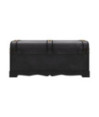 Cufăr vintage mare, negru, lemn, cu aspect retro - WOODBB1556 Cufăr vintage mare, negru, lemn, cu aspect retro - WOODBB1556