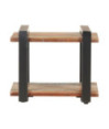 Noptieră, aspect elegant, din lemn masiv reciclat, cu 1 compartiment, 50 x 40 x 40 cm, handmade