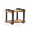 Noptieră, aspect elegant, din lemn masiv reciclat, cu 1 compartiment, 50 x 40 x 40 cm, handmade