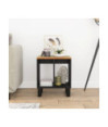 Noptieră, 40x31x46cm, lemn reciclat/lemn prelucrat - WOODBB174 Noptieră, 40x31x46cm, lemn reciclat/lemn prelucrat - WOODBB174