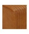Bancă Bok maro, 107 cm, piele naturală capră / lemn masiv mango, cu aspect vintage - WOODBB1593