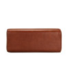 Bancă Bok gimnastică maro 58cm piele naturală/lemn masiv mango, cu aspect vintage - WOODBB1606