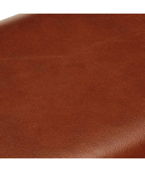 Bancă Bok gimnastică maro 58cm piele naturală/lemn masiv mango, cu aspect vintage - WOODBB1606