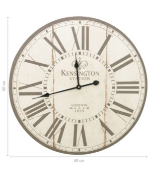 Ceas de perete vintage London, 60 cm, cu aspect retro - WOODBB1636