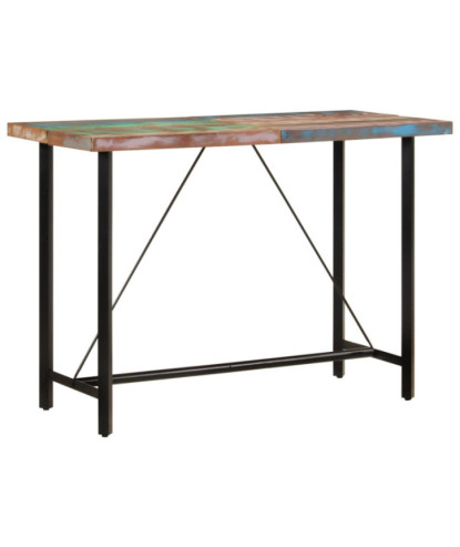 Masă cu aspect vintage, din lemn masiv reciclat, dreptunghiulară, 150x70x107 cm