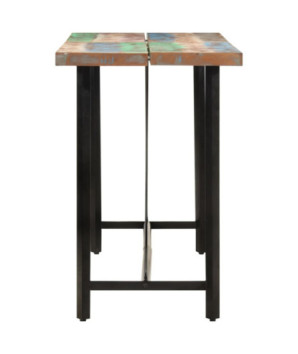 Masă cu aspect vintage, din lemn masiv reciclat, dreptunghiulară, 150x70x107 cm