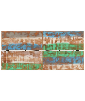 Masă cu aspect vintage, din lemn masiv reciclat, dreptunghiulară, 150x70x107 cm