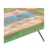 Masă cu aspect vintage, din lemn masiv reciclat, dreptunghiulară, 150x70x107 cm Masă cu aspect vintage, din lemn masiv reciclat, dreptunghiulară, 150x70x107 cm