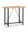 Masă bar cu 4 scaune fără spătar, aspect industrial, din lemn masiv reciclat, dreptunghiulară, 120 x 60 x 107 cm, handmade Masă bar cu 4 scaune fără spătar, aspect industrial, din lemn masiv reciclat, dreptunghiulară, 120 x 60 x 107 cm, handmade
