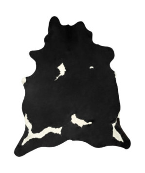 Covor, alb și negru, 180x220 cm, piele naturală de vacă - WOODBB1684