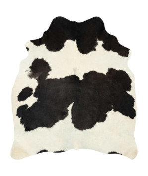 Covor, alb și negru, 180x220 cm, piele naturală de vacă - WOODBB1684