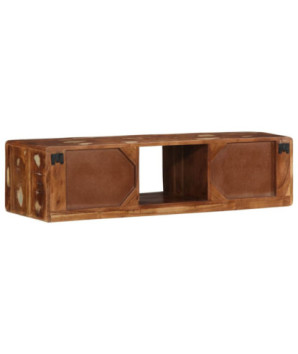 Comodă TV montată pe perete 100x32x25 cm, lemn reciclat - WOODBB1685