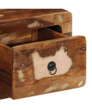 Comodă TV montată pe perete 100x32x25 cm, lemn reciclat - WOODBB1685