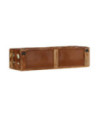Comodă TV suspendată, aspect vintage, din lemn masiv reciclat, 100x32x25 cm
