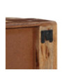 Comodă TV suspendată, aspect vintage, din lemn masiv reciclat, 100x32x25 cm