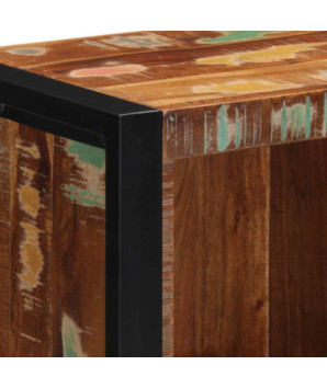 Dulap de baie, 40x30x90 cm, lemn reciclat - WOODBB1687