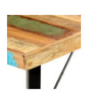 Masă bar cu 8 scaune fără spătar, aspect industrial, din lemn masiv reciclat, dreptunghiulară, 180 x 70 x 107 cm, handmade Masă bar cu 8 scaune fără spătar, aspect industrial, din lemn masiv reciclat, dreptunghiulară, 180 x 70 x 107 cm, handmade