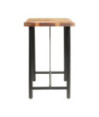 Set mobilier bar 7 piese, lemn reciclat & piele naturală, cu aspect industrial - WOODBB1705 Set mobilier bar 7 piese, lemn reciclat & piele naturală, cu aspect industrial - WOODBB1705