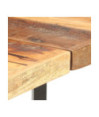 Set mobilier bar 7 piese, lemn reciclat & piele naturală, cu aspect industrial - WOODBB1705 Set mobilier bar 7 piese, lemn reciclat & piele naturală, cu aspect industrial - WOODBB1705