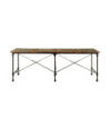 Masă de bucătărie pentru 8 persoane, aspect industrial, din lemn masiv reciclat, dreptunghiulară, 220x90x77 cm Masă de bucătărie pentru 8 persoane, aspect industrial, din lemn masiv reciclat, dreptunghiulară, 220x90x77 cm