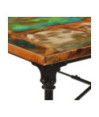 Masă de bucătărie pentru 8 persoane, aspect industrial, din lemn masiv reciclat, dreptunghiulară, 220x90x77 cm Masă de bucătărie pentru 8 persoane, aspect industrial, din lemn masiv reciclat, dreptunghiulară, 220x90x77 cm