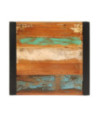 Masă bar cu aspect vintage multicolor, din lemn masiv reciclat, dreptunghiulară, 60x55x110 cm