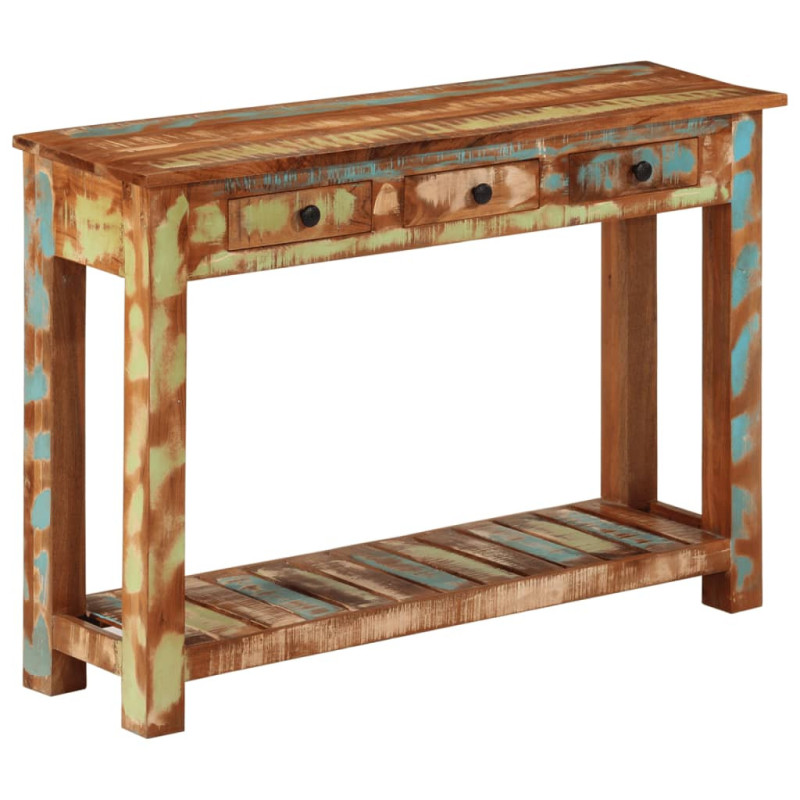 Masă consolă, 110x30x76 cm, lemn reciclat - WOODBB1718
