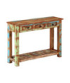 Masă consolă, 110x30x76 cm, lemn reciclat - WOODBB1718