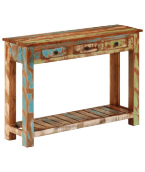 Masă consolă, 110x30x76 cm, lemn reciclat - WOODBB1718