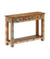 Masă consolă, 110x30x76 cm, lemn reciclat - WOODBB1718