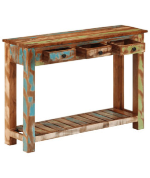 Masă consolă, 110x30x76 cm, lemn reciclat - WOODBB1718