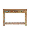 Masă consolă, 110x30x76 cm, lemn reciclat - WOODBB1718