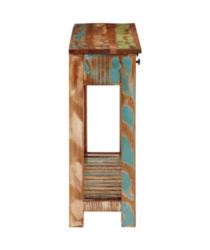 Masă consolă, 110x30x76 cm, lemn reciclat - WOODBB1718