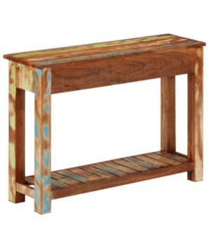 Masă consolă, 110x30x76 cm, lemn reciclat - WOODBB1718