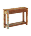 Masă consolă, 110x30x76 cm, lemn reciclat - WOODBB1718