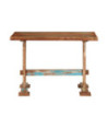 Masă de bucătărie pentru 4 persoane, aspect vintage, din lemn masiv reciclat, dreptunghiulară, 110x55x78 cm, handmade Masă de bucătărie pentru 4 persoane, aspect vintage, din lemn masiv reciclat, dreptunghiulară, 110x55x78 cm, handmade