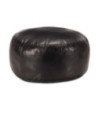Fotoliu puf, negru, 60 x 30 cm, piele naturală de capră - WOODBB1736 Fotoliu puf, negru, 60 x 30 cm, piele naturală de capră - WOODBB1736