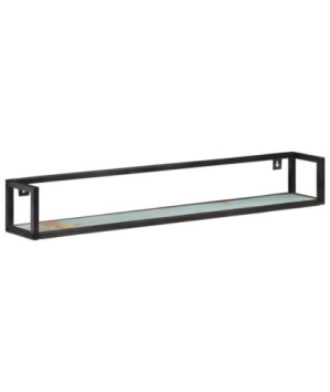 Rafturi de perete, 2 buc., 120 cm, lemn reciclat, cu aspect industrial - WOODBB190